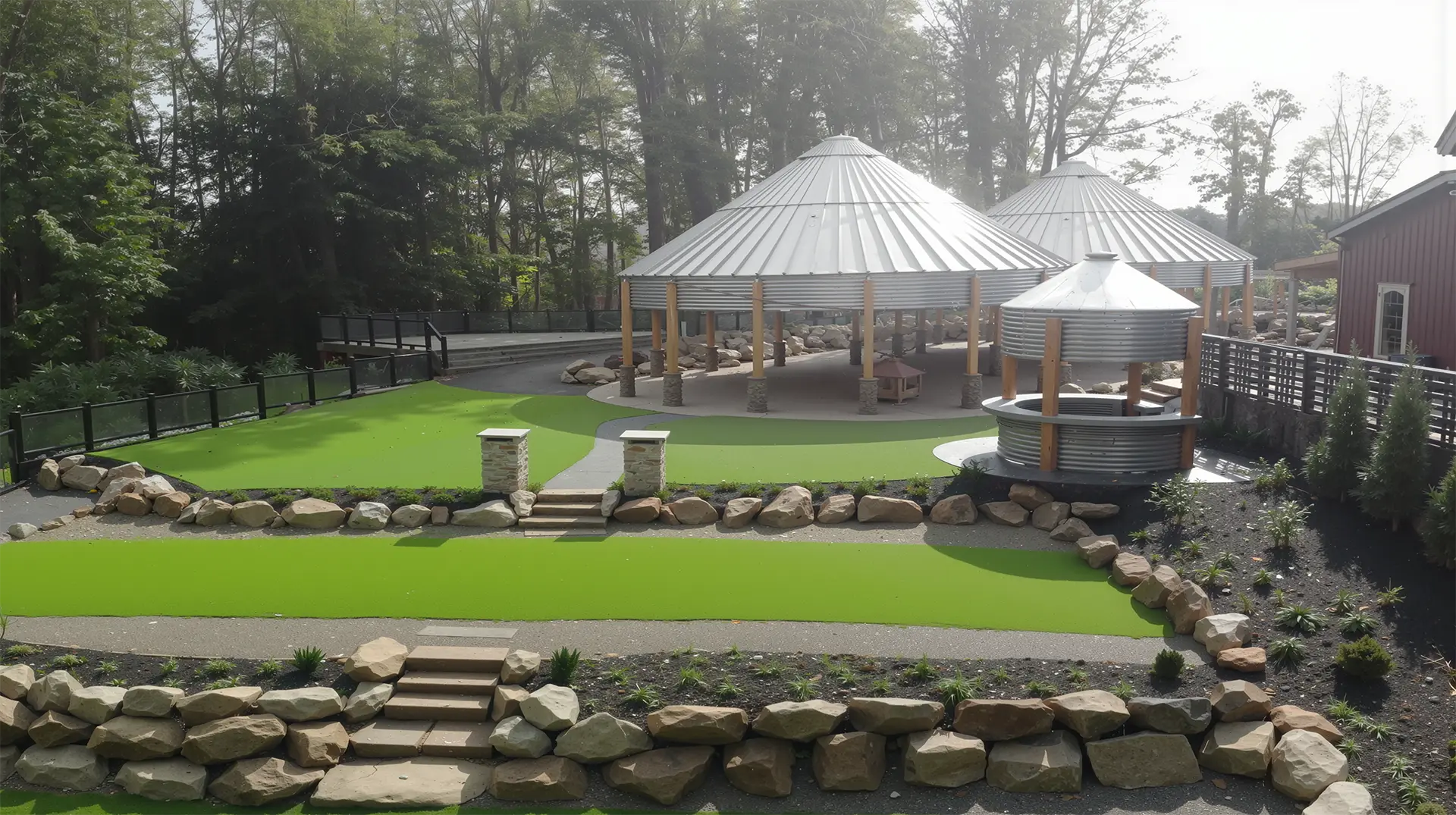 Aerial view of The Waterfall
