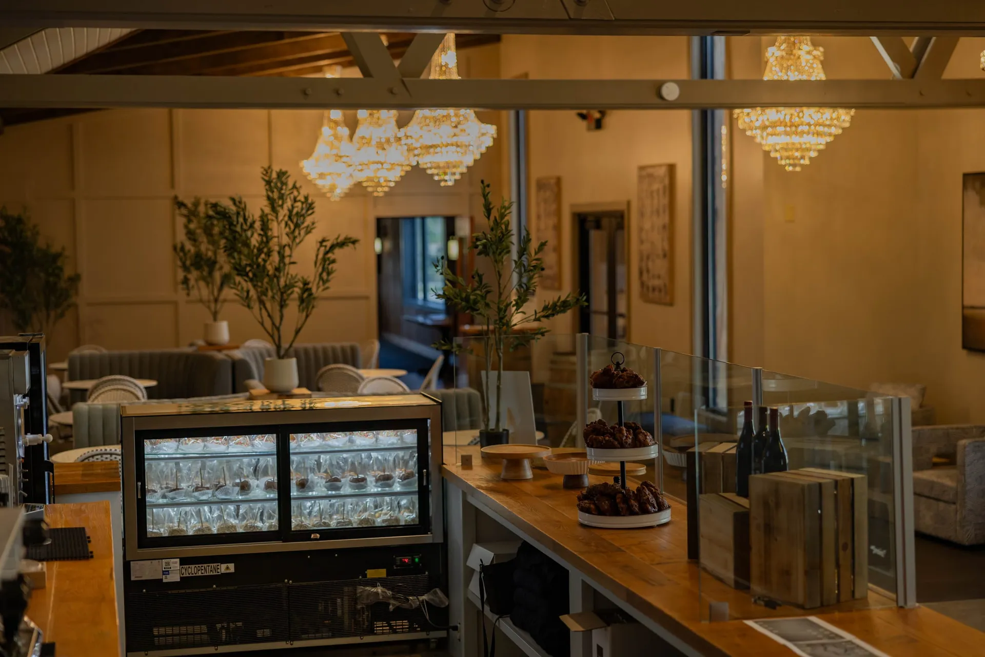 The Press counter and pastry case