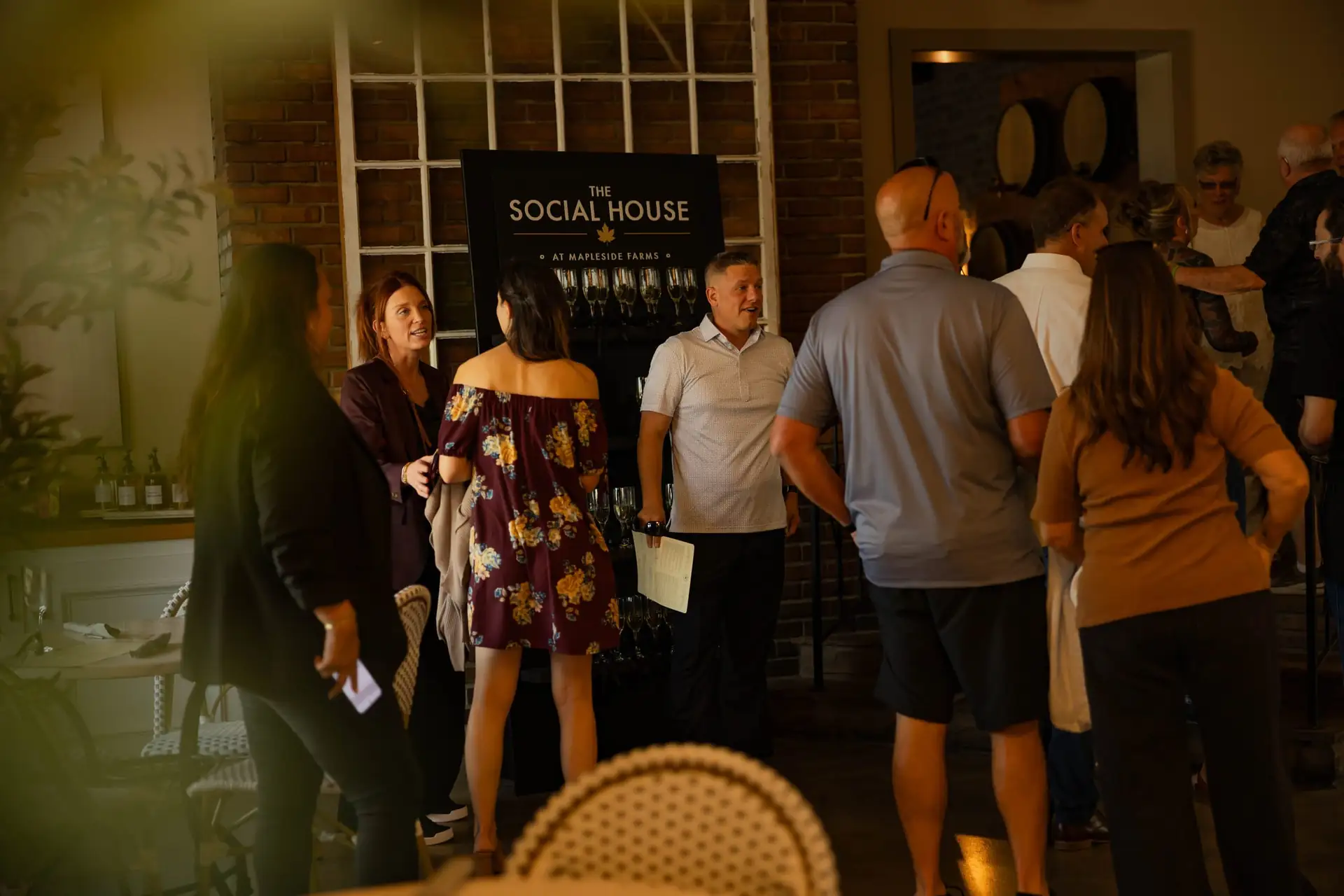 Guests gathering at The Social House